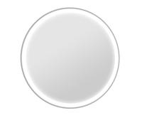kleankin Miroir rond lumineux LED pour salle de bain Ø 80 cm mural avec éclairage 3 couleurs interrupteur tactile 46W blanc argent Aosom France