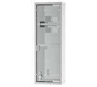 kleankin - pharmacie - Acier - 20x12x58cm - Gris