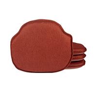 Klear Vu Gripper Omega Windsor Lot de 4 Coussins de Chaise antidérapants avec Coussin de siège antidérapant pour Salle à Manger, Cuisine et Bureau, 40,6 x 38,1 cm, Flamme
