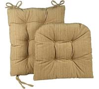 Klear Vu Lot de 2 Coussins à Bascule pour Salon, Bureau, Salle à Manger ou Chambre d'enfant, siège et Dossier de siège, 43,2 x 43,2 cm, Tissu Chenille Sable, 1 pièce
