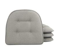 Klear Vu Saturn Lot de 4 Coussins de Chaise de Salle à Manger, 4 pièces, Gris
