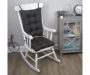 Klear Vu The Gripper Lot de 2 Coussins de Chaise à Bascule antidérapants avec Rembourrage épais, Comprend Un Coussin d'assise et Un Coussin de Dossier avec Attaches pour intérieur de Salon à Bascule,