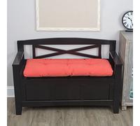 Klear Vu The Gripper Omega Coussin de Banc capitonné antidérapant pour Meubles d'intérieur, Rangement d'entrée, Baie vitrée, Coin d'angle ou siège de Piano, 89,9 cm, 40,6 cm - Corail