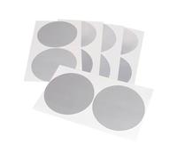 Klebeshop24 Bunte Pastilles de couleur en tissu | Ø 100 mm | plusieurs couleurs | à marquer, bricolage, décoration | avec texturées ||, argent