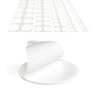 KLEBESHOP24 Lot de 100 pastilles adhésives double face en mousse, extra fortes, 1 mm d'épaisseur, 10 mm de diamètre,