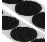 KLEBESHOP24 Pastilles scratch adhésives autocollantes, crochets et boucles, points auto-agrippantes, couleur, diamètre & quantité au choix/Ø 16 mm, 20 pièces