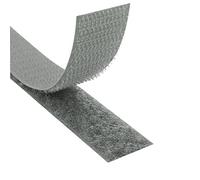 KLEBESHOP24 Ruban à crochets et boucles à coudre | Bande scratch | Hook + Loop | Couleur, longueur, largeur au choix/gris foncé, 20 mm x 3 m