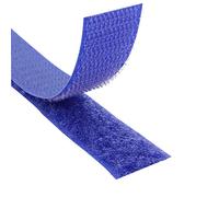 KLEBESHOP24 Ruban à crochets et boucles à coudre, bleu, 20 mm x 3 m | Bande scratch | Hook + Loop | Couleur, longueur et largeur au choix