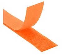 KLEBESHOP24 Ruban à crochets et boucles à coudre, orange, 20 mm x 3 m | Bande scratch | Hook + Loop | Couleur, longueur et largeur au choix