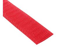 KLEBESHOP24 Ruban à crochets seul | Bande Scratch unilatérale | Couleur, longueur, largeur au choix/rouge, 20 mm x 3 m, côté crochets uniquement