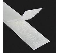 KLEBESHOP24 Ruban autocollant adhésif à crochets et boucles | Bande scratch adhésive | Couleur, longueur, largeur au choix/blanc, 25 mm x 3 m