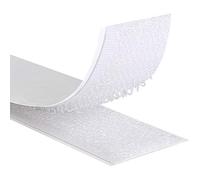 KLEBESHOP24 Ruban autocollant adhésif à crochets et boucles | Bande scratch adhésive | Couleur, longueur, largeur au choix/blanc, 16 mm x 3 m