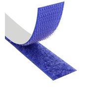 KLEBESHOP24 Ruban autocollant adhésif à crochets et boucles | Bande scratch adhésive | Couleur, longueur, largeur au choix/bleu, 20 mm x 3 m