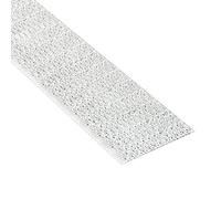 KLEBESHOP24 Ruban autocollant adhésif à crochets seul | Bande scratch autocollante unilatérale | Couleur, longueur, largeur au choix/blanc, 50 mm x 8 m