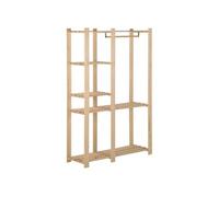 Bois de Pin Massif Porte-manteau 110x38x170cm Portant Vêtement Penderie vidaXL