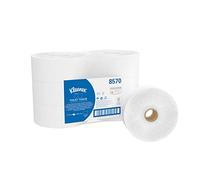 Kleenex® 8570 Papier Toilette Jumbo, Rouleaux Blancs 2 Épaisseurs pour Sanitaires à Forte Fréquentation, Certifié FSC® et Écolabel, 6 Rouleaux x 500 Feuilles (3 000 Feuilles au Total)