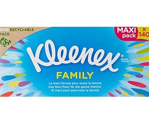 Kleenex Boîte Famille 12 Boite de 140 Mouchoirs