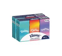 Kleenex Collection Mouchoirs en Papier Mini Compacts 3 Épaisseurs, 12 Boîtes (2 Paquets de 6)