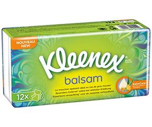 Kleenex Etuis Balsam 12 Mouchoirs - Lot de 4