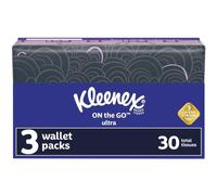 Kleenex Lot de 12 mouchoirs fins pour le visage - 3 plis - Blanc
