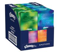 KLEENEX - Mouchoirs boîte cubique Collection (12 boites de 48 mouchoirs) - idéal pour décorer votre intérieur