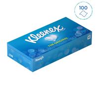 Kleenex® Mouchoirs double épaisseur - 8827 - Boîte bleue de 100
