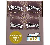 Kleenex ULTRA SOFT - Mouchoirs en papier - Lot de 12 Boîtes Cubiques
