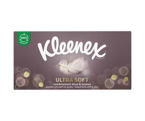 KLEENEX Ultrasoft Mouchoirs en Boîte 3 Épaisseurs (Boîte de 64)