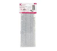 Kleeneze Tête de Rechange pour serpillière Plate KL062253, Ne laisse aucune Goutte ni Trace, Serpillère Microfibre, Passe à la Machine À Laver, Rose/Gris, 32 x 11 x 0,5 cm, KL080936EU7