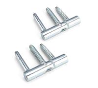 KLEHOPE Charniere Porte, 2 Pièces Charniere Porte Lourde, Trident Conique Gond Portail, Convient aux Portes Profilées et aux Portes en Bois