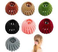 KLEHOPE Pince à Cheveux, 7 Pièces Pince Cheveux Femme, Extensible Pince à Cheveux Nid D'oiseau, Pince Cheveux Chignon pour Cheveux Fins, Cheveux Fins, Cheveux Épais, Cheveux Bouclés