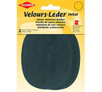 Kleiber 12.5 x 10 cm Patchs à Coudre Simili Daim pour Genoux/Coudes Ovale, Gris foncé
