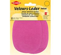 Kleiber 12.5 x 10 cm Patchs à Coudre Simili Daim pour Genoux/Coudes ovales, Rose Perle