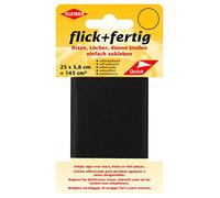 Kleiber 145 cm² Flick + Fertig Selbstklebendes Reparaturband aus Nylon, schwarz