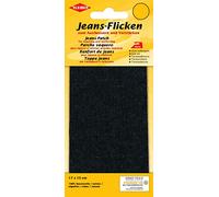 Kleiber 17 x 15 cm Patch réparation Denim pour Jeans, Noir
