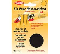 Kleiber Poches de pantalon thermocollantes Modèle 05 - 185x160 mm - 1 paire Noir