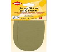 Kleiber 30130 Lot de 2 patchs en jersey élastiques transversaux pour survêtements, pantalons de jogging et toutes sortes de vêtements de sport Beige