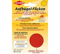 Kleiber 40 x 12 cm Grand Patch réparation thermocollant Coton, Rouge