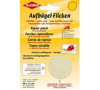 Kleiber Patch coton thermocollant 40 x 12 cm pour réparer textiles à mailles fines, crème