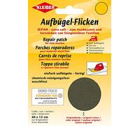 Kleiber 40 x 12 cm Patch Coton thermocollant pour réparer Textiles à Mailles Fines, Kaki