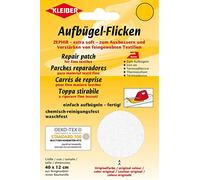 Kleiber 40 x 12 cm Patch réparation thermocollant Coton très Doux, Blanc