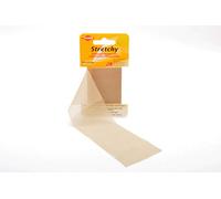 Kleiber 40 x 6 cm Ruban élastique thermocollant réparation vêtements, Beige