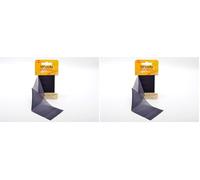 Kleiber 40 x 6 cm Ruban élastique thermocollant réparation vêtements, Bleu foncé/Bleu Marine (Lot de 2)