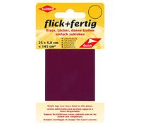 Kleiber 43086 Flick + fertig Kit de réparation Autocollant en Nylon Rouge Foncé 25 x 6 x 0,02 cm