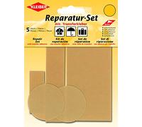 Kleiber 5-Pièces Set Patchs Autocollant Nylon pour réparer vêtements, Beige