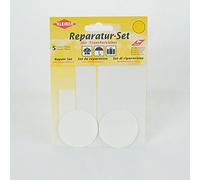 Kleiber 5-Pièces Set Patchs Autocollant Nylon pour réparer vêtements, Blanc