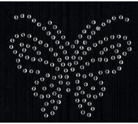 KLEIBER 72002 KLEIBER Strass-Applikation "Schmetterling", 55 x 60 mm