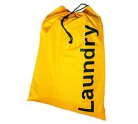 Kleiber 93207 Sac à Linge Jaune, Inscription Laundry en Noir