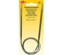 Kleiber Aiguille à tricoter circulaire 80 cm x 5 mm acier inoxydable gris