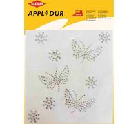KLEIBER Application strass XL "Papillons & étoiles" 145 x 150 mm